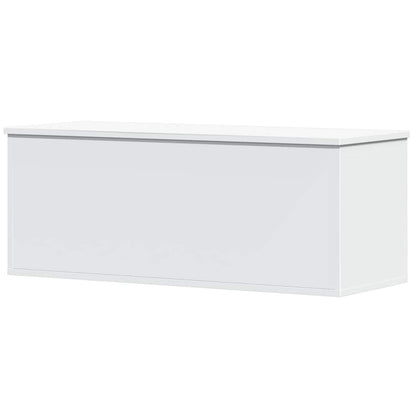 vidaXL Storage Box White 90x35x35 cm Engineered Wood