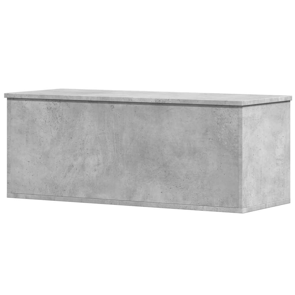 vidaXL Storage Box Concrete Grey 90x35x35 cm Engineered Wood