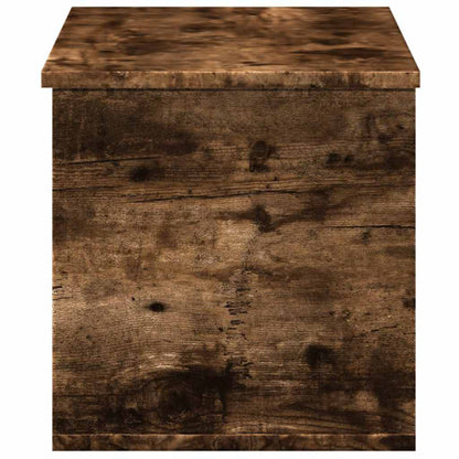 vidaXL Storage Box Smoked Oak 90x35x35 cm Engineered Wood