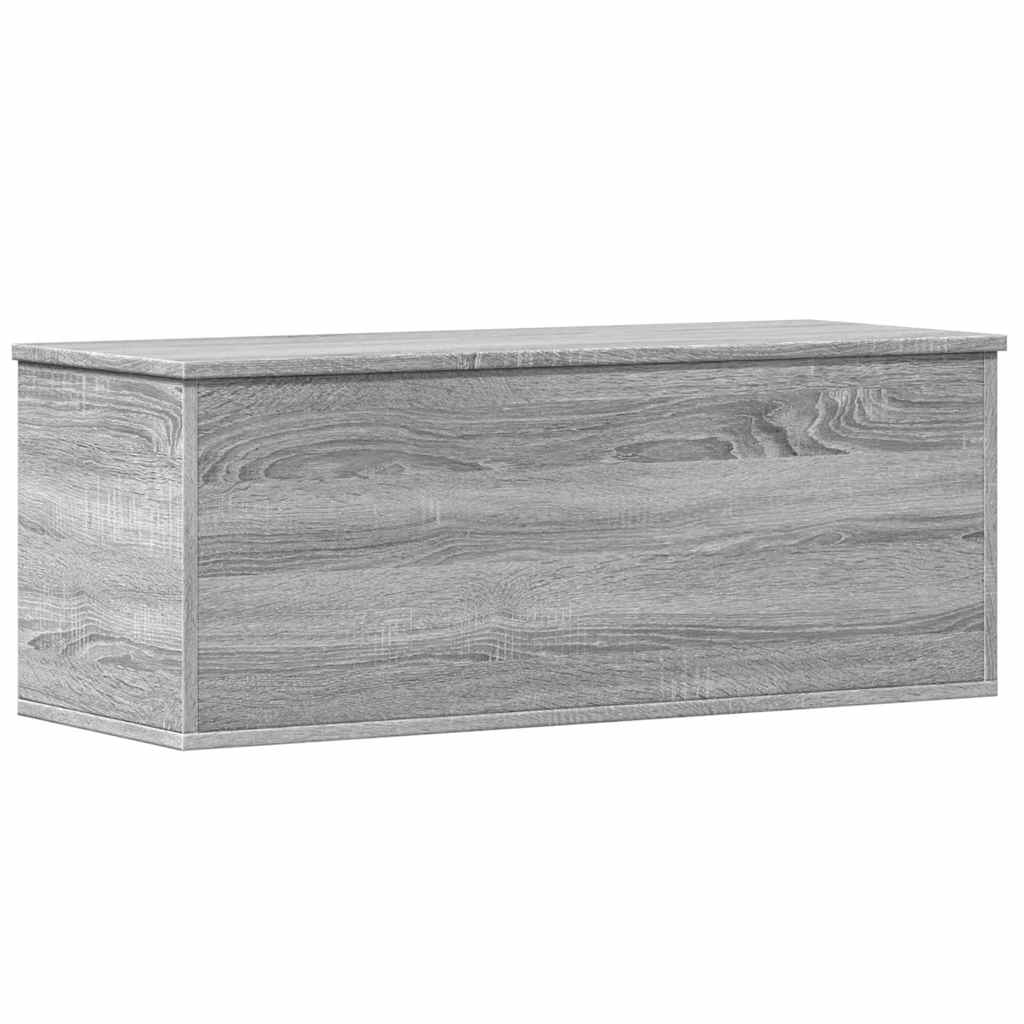 vidaXL Storage Box Grey Sonoma 90x35x35 cm Engineered Wood