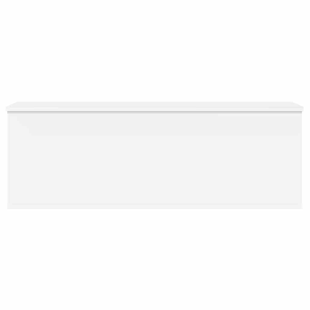 vidaXL Storage Box White 102x35x35 cm Engineered Wood