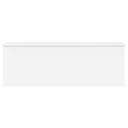 vidaXL Storage Box White 102x35x35 cm Engineered Wood