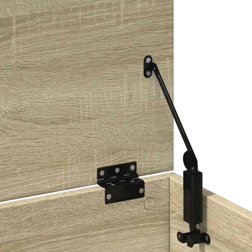 vidaXL Storage Box Sonoma Oak 102x35x35 cm Engineered Wood