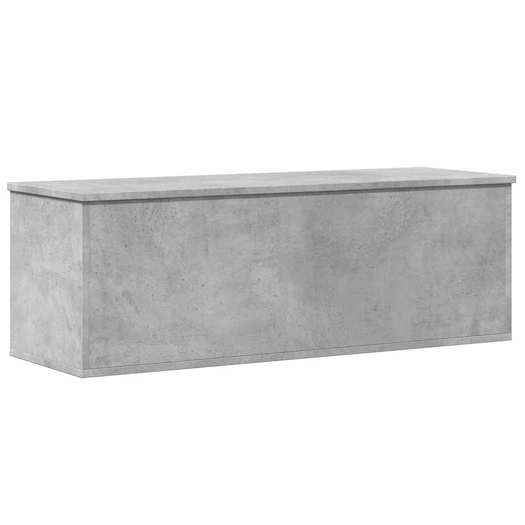 vidaXL Storage Box Concrete Grey 102x35x35 cm Engineered Wood