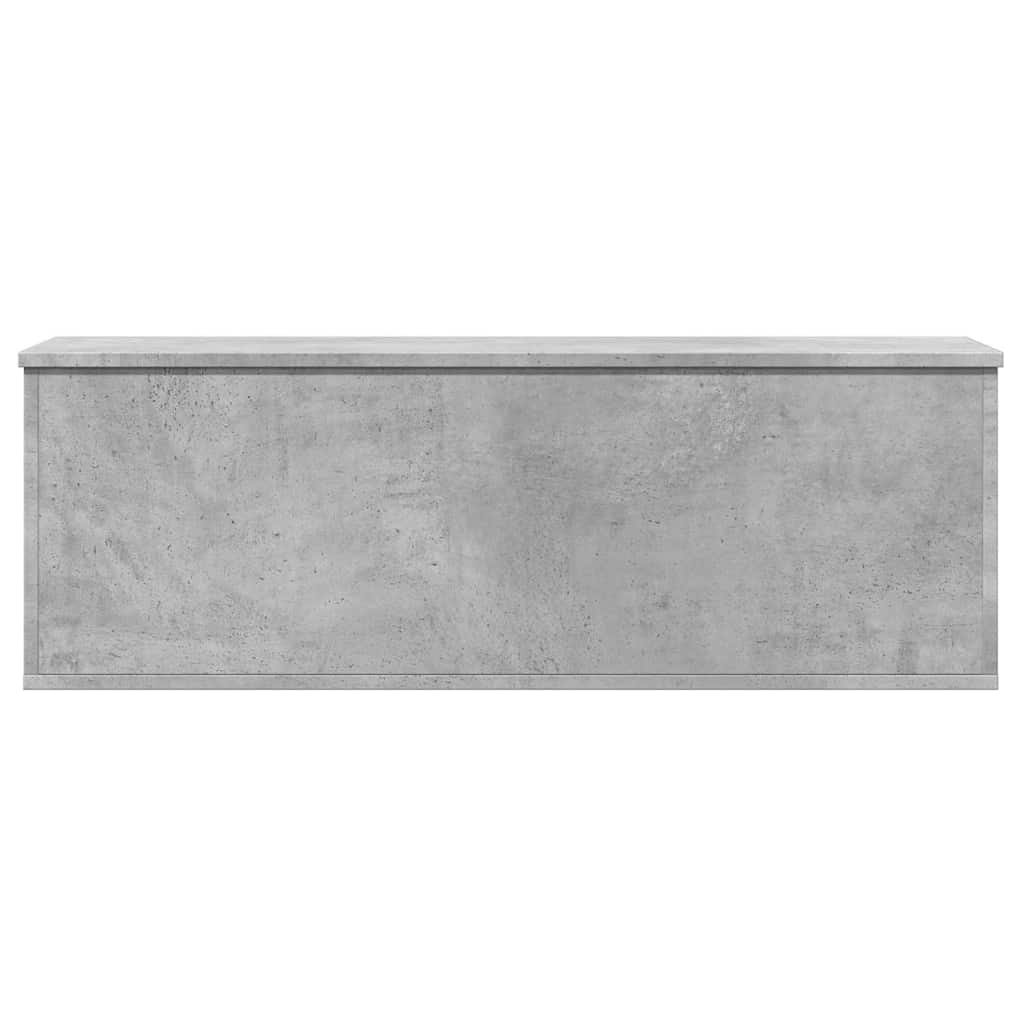 vidaXL Storage Box Concrete Grey 102x35x35 cm Engineered Wood
