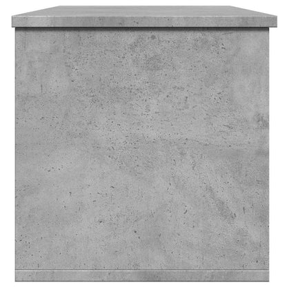 vidaXL Storage Box Concrete Grey 102x35x35 cm Engineered Wood
