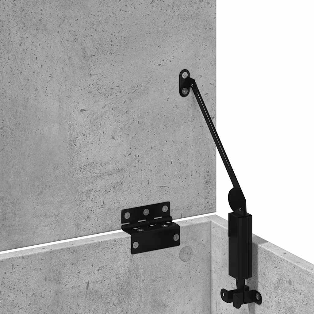 vidaXL Storage Box Concrete Grey 102x35x35 cm Engineered Wood