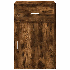 vidaXL Storage Cabinet Smoked Oak 56.5x39x90 cm Engineered Wood