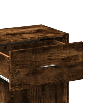 vidaXL Storage Cabinet Smoked Oak 56.5x39x90 cm Engineered Wood