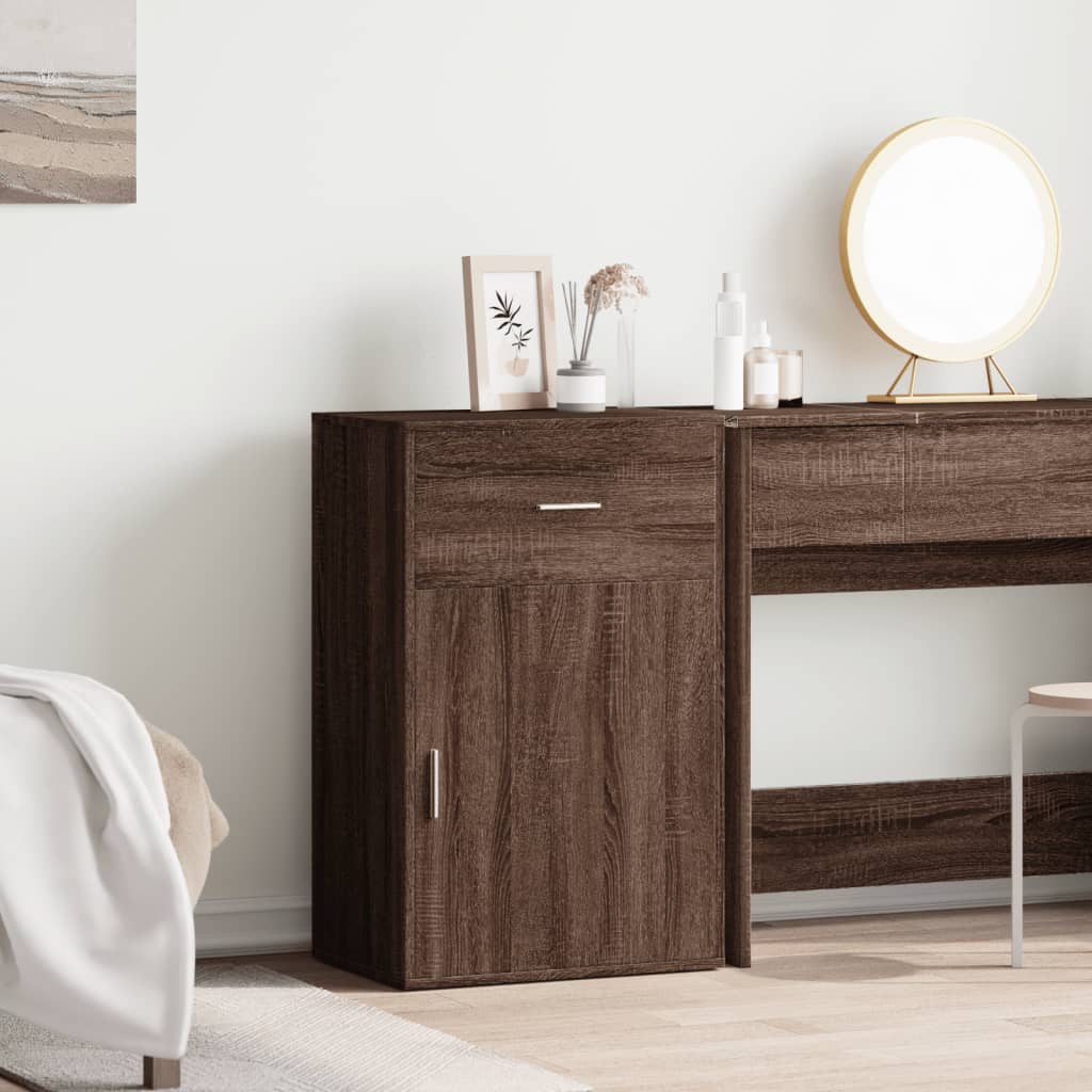 vidaXL Storage Cabinet Brown Oak 56.5x39x90 cm Engineered Wood