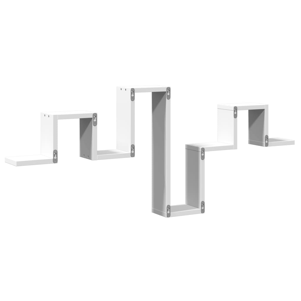 vidaXL Wall Shelf White 104.5x10x43 cm Engineered Wood