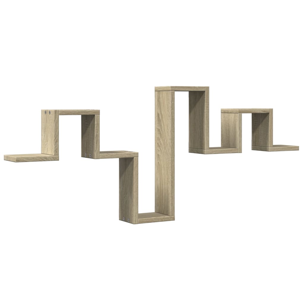vidaXL Wall Shelf Sonoma Oak 104.5x10x43 cm Engineered Wood