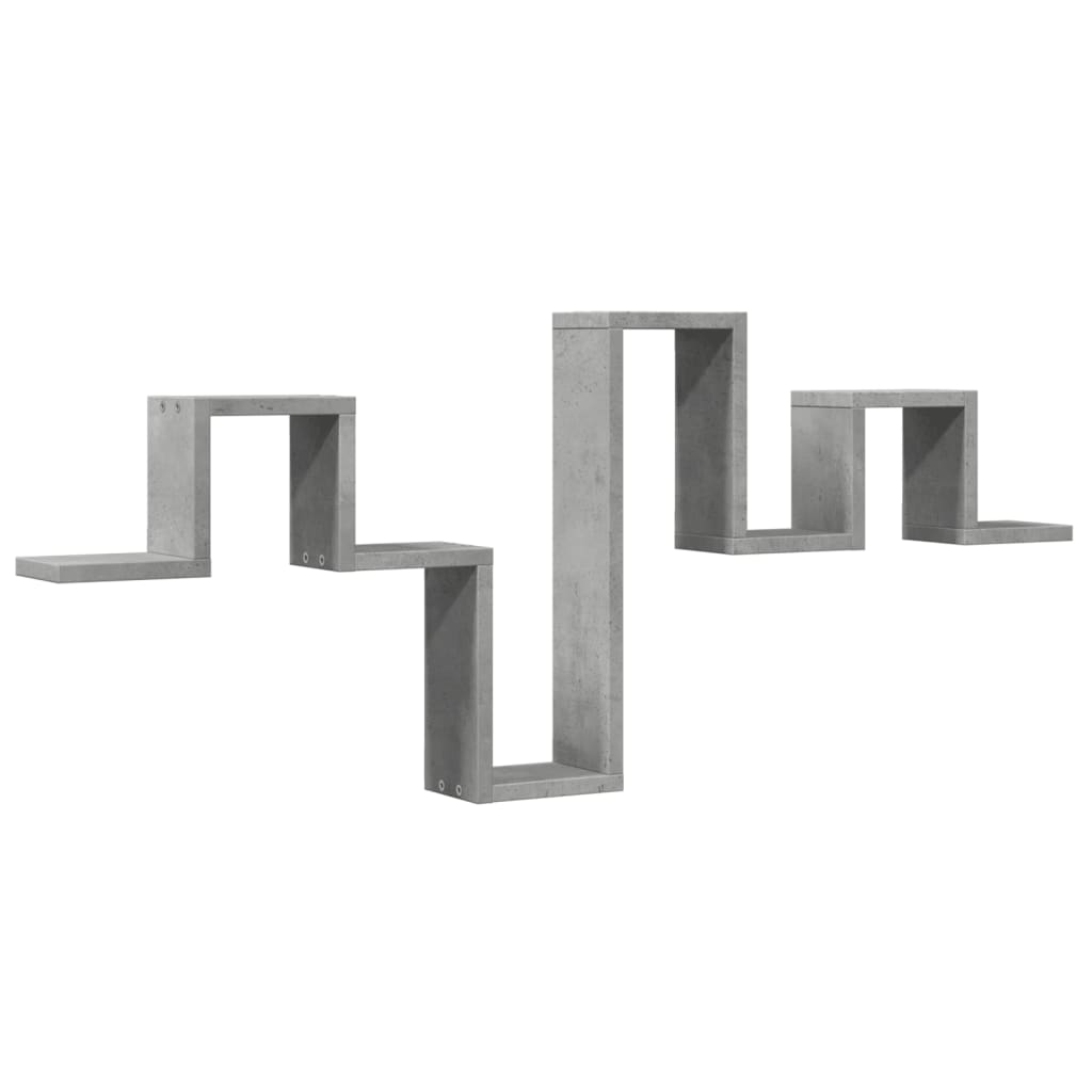 vidaXL Wall Shelf Concrete Grey 104.5x10x43 cm Engineered Wood