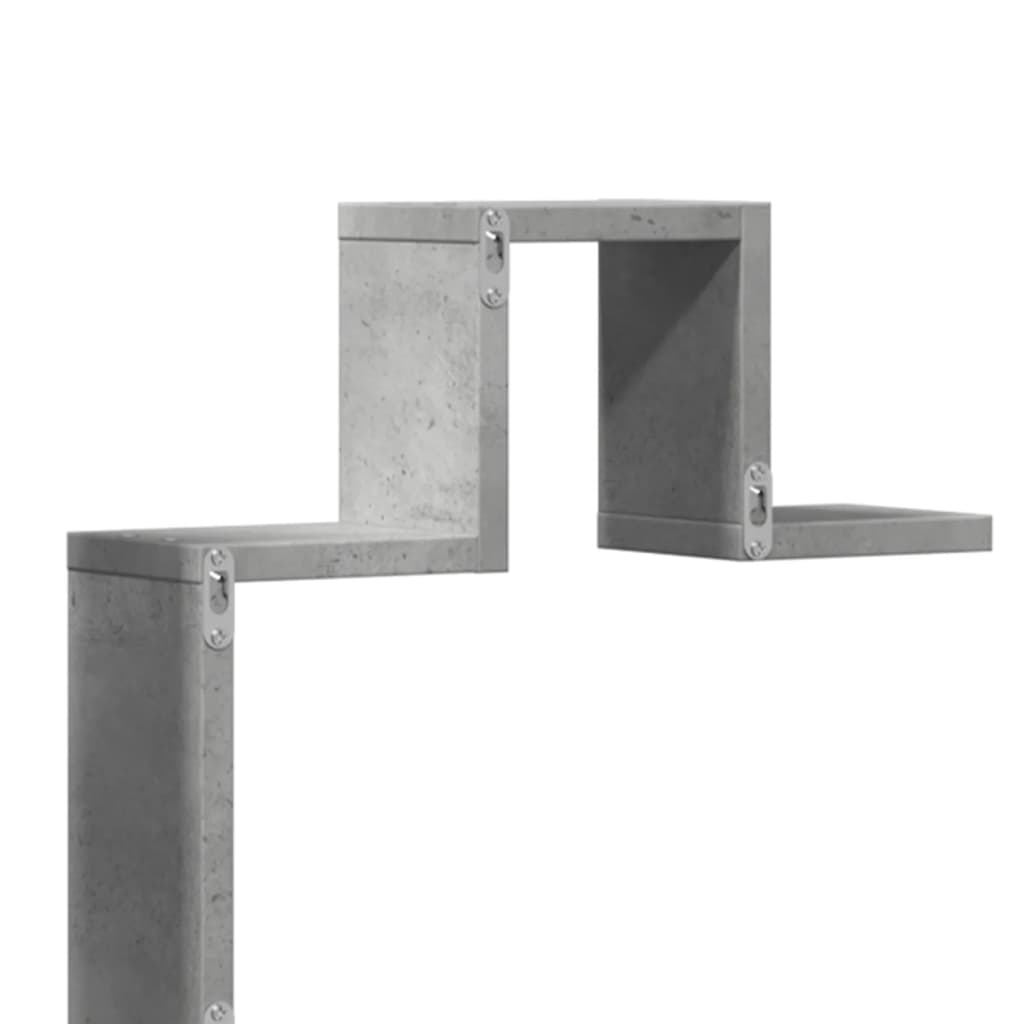 vidaXL Wall Shelf Concrete Grey 104.5x10x43 cm Engineered Wood