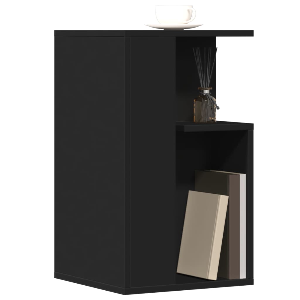 vidaXL Side Table Black 35x35x60 cm Engineered Wood