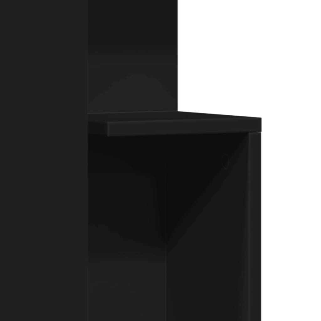 vidaXL Side Table Black 35x35x60 cm Engineered Wood