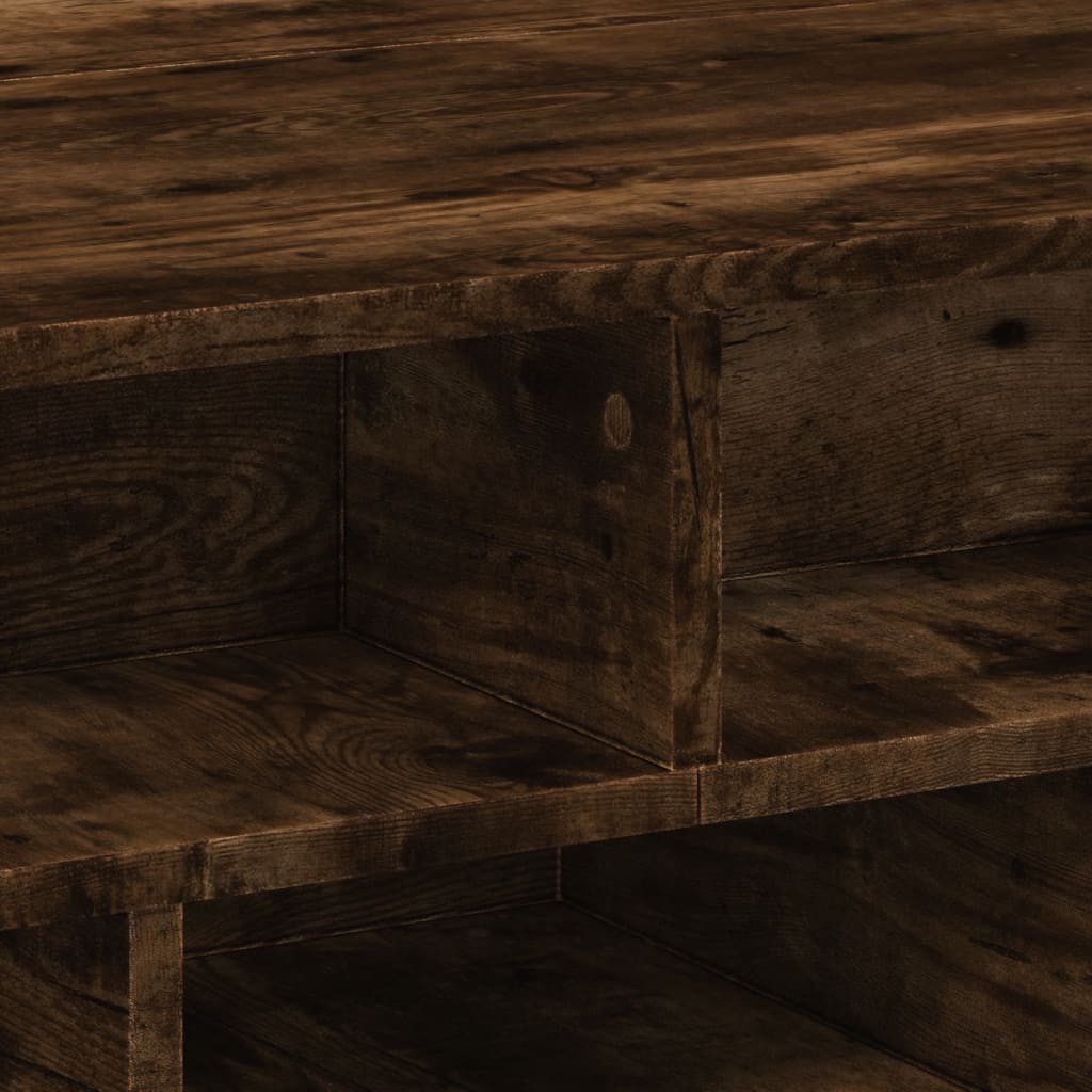 vidaXL Coffee Table Smoked Oak 70x70x29 cm Engineered Wood