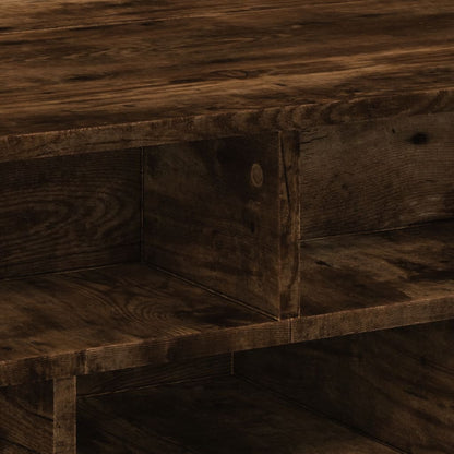 vidaXL Coffee Table Smoked Oak 70x70x29 cm Engineered Wood