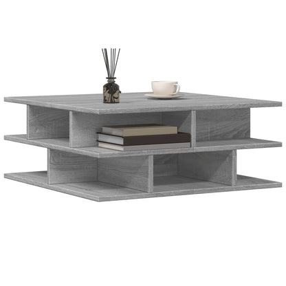 vidaXL Coffee Table Grey Sonoma 70x70x29 cm Engineered Wood