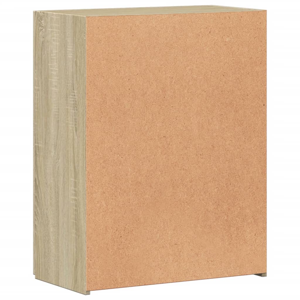 vidaXL File Cabinet Sonoma Oak 60x32x77.5 cm Engineered Wood