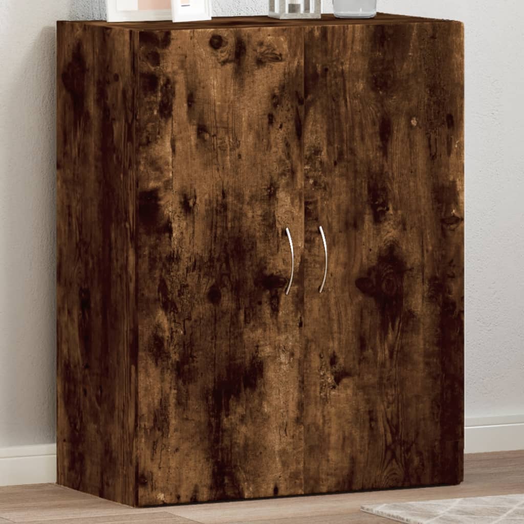 vidaXL File Cabinet Smoked Oak 60x32x77.5 cm Engineered Wood