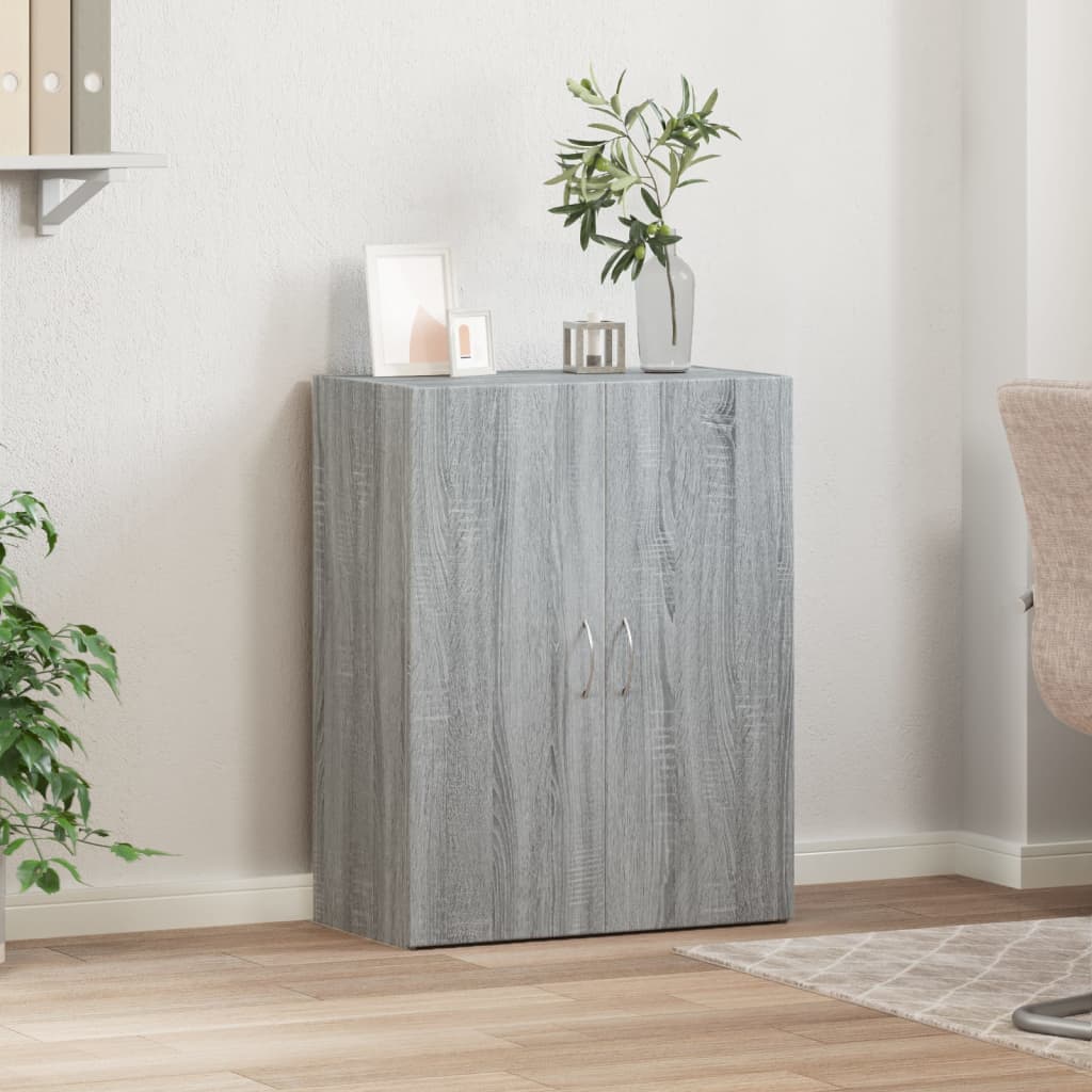 vidaXL File Cabinet Grey Sonoma 60x32x77.5 cm Engineered Wood