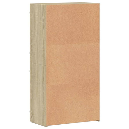 vidaXL File Cabinet Sonoma Oak 60x32x115 cm Engineered Wood