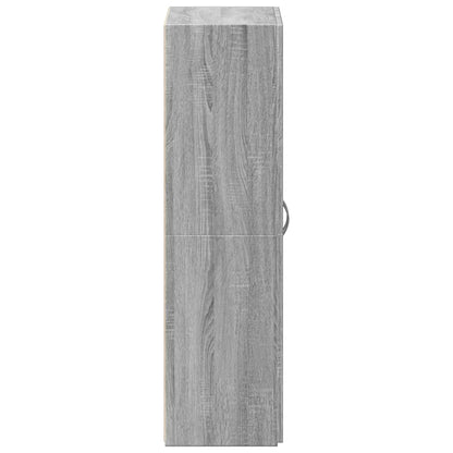 vidaXL File Cabinet Grey Sonoma 60x32x115 cm Engineered Wood