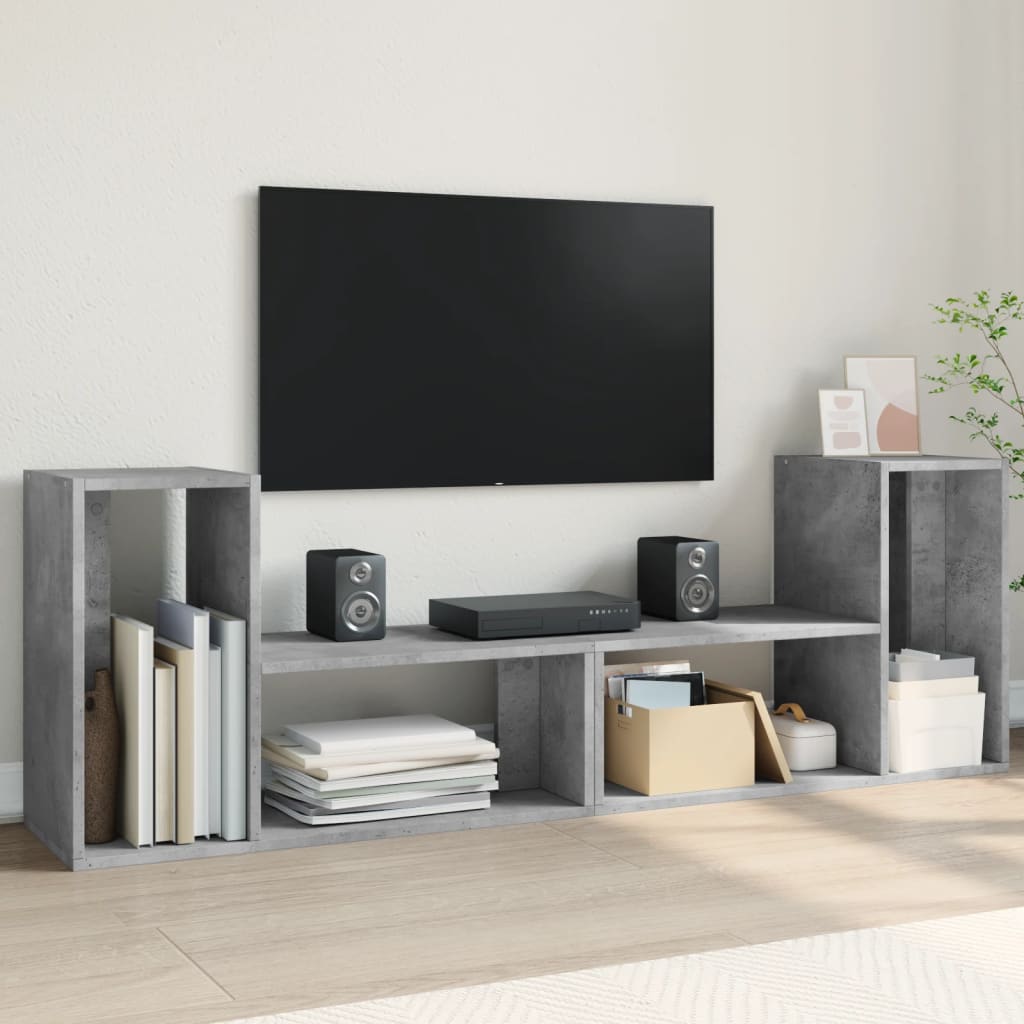 vidaXL TV Cabinet Concrete Grey