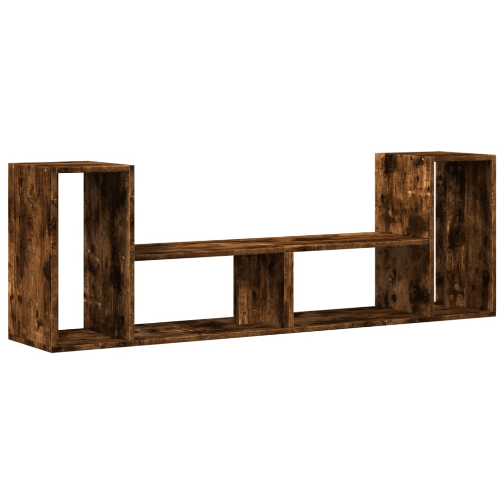 vidaXL TV Cabinets 2 pcs Smoked Oak 75x30x50 cm Engineered Wood
