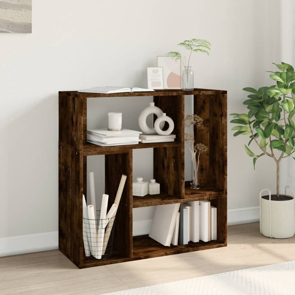 vidaXL TV Cabinets 2 pcs Smoked Oak 75x30x50 cm Engineered Wood