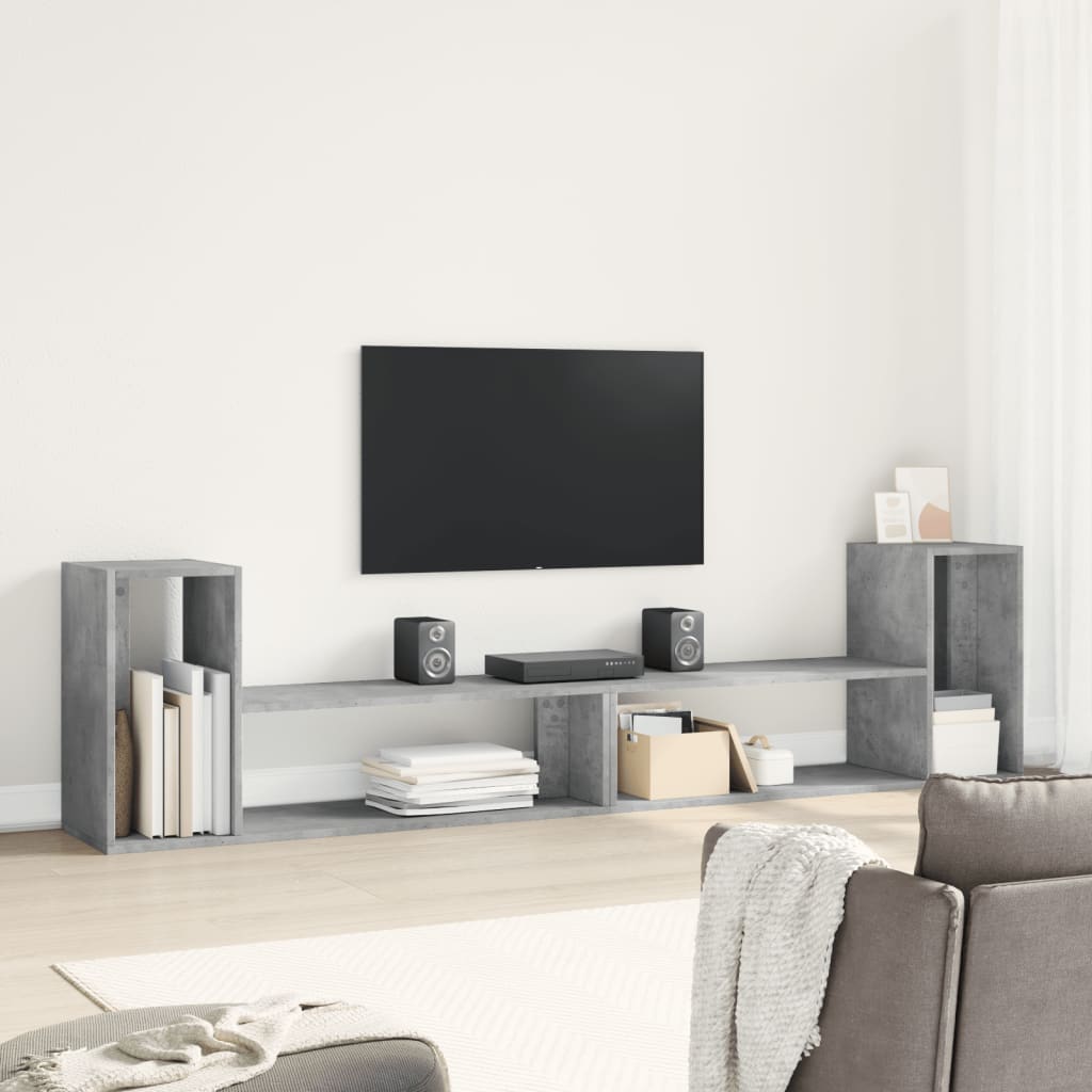 vidaXL TV Cabinet Concrete Grey