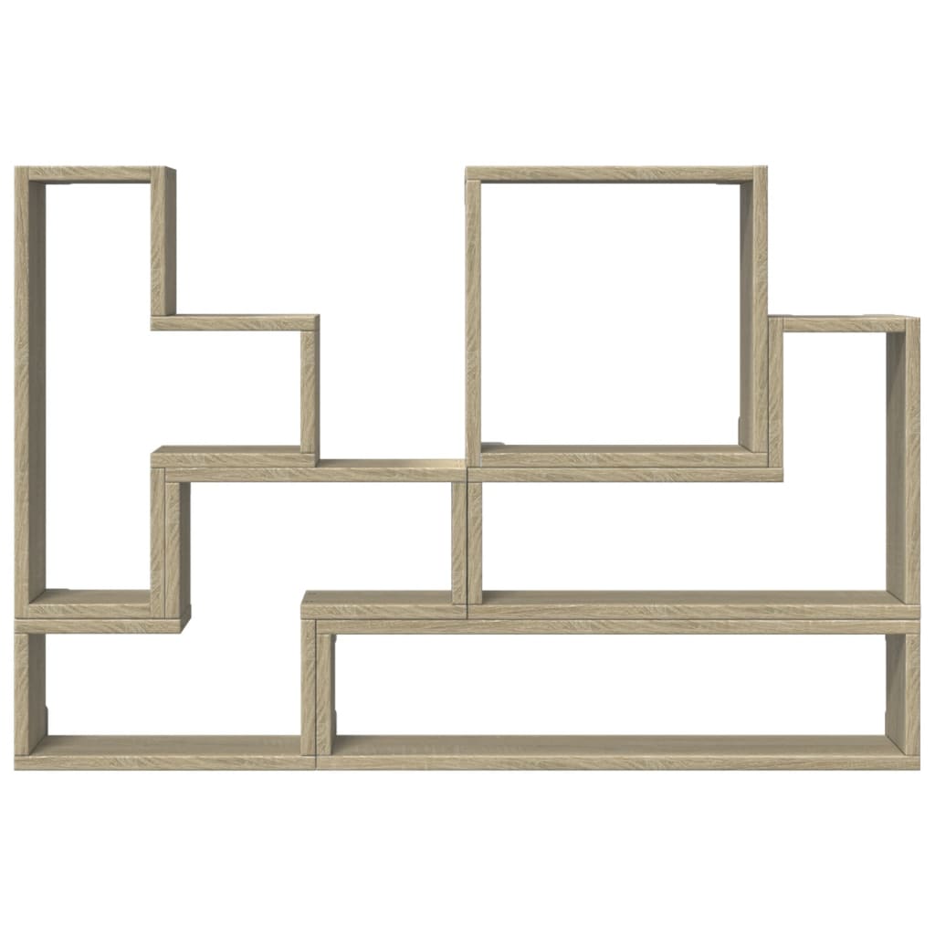 vidaXL Wall Shelf Sonoma Oak 96x12x64 cm Engineered Wood