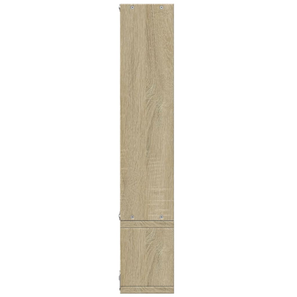 vidaXL Wall Shelf Sonoma Oak 96x12x64 cm Engineered Wood