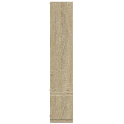 vidaXL Wall Shelf Sonoma Oak 96x12x64 cm Engineered Wood