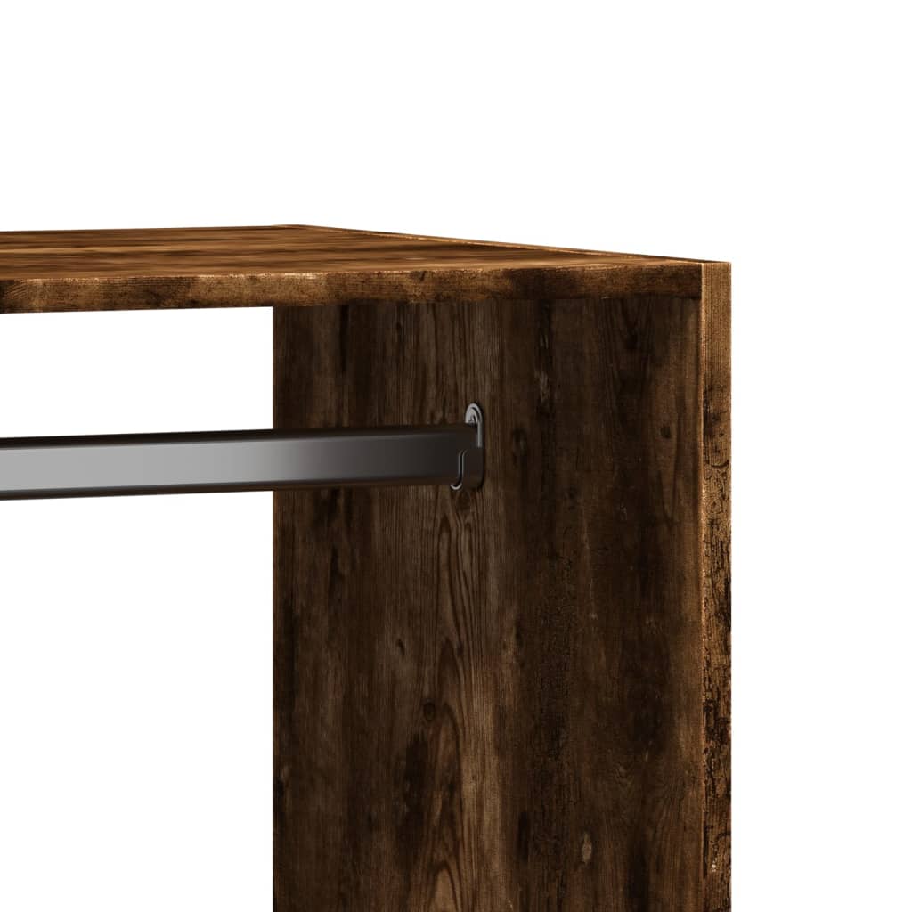 vidaXL Wardrobe Smoked Oak 77x48x102 cm Engineered Wood