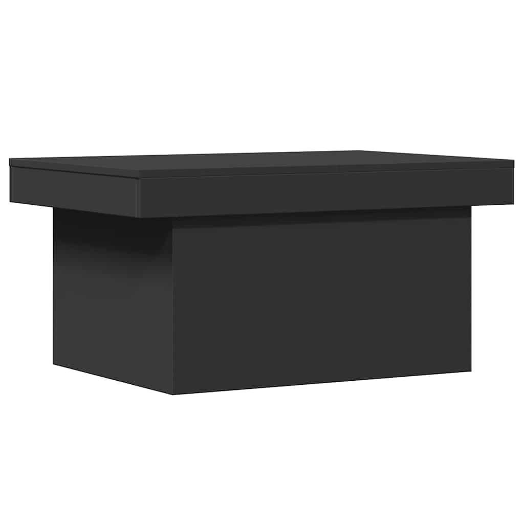 vidaXL Coffee Table Black 80x55x40 cm Engineered Wood