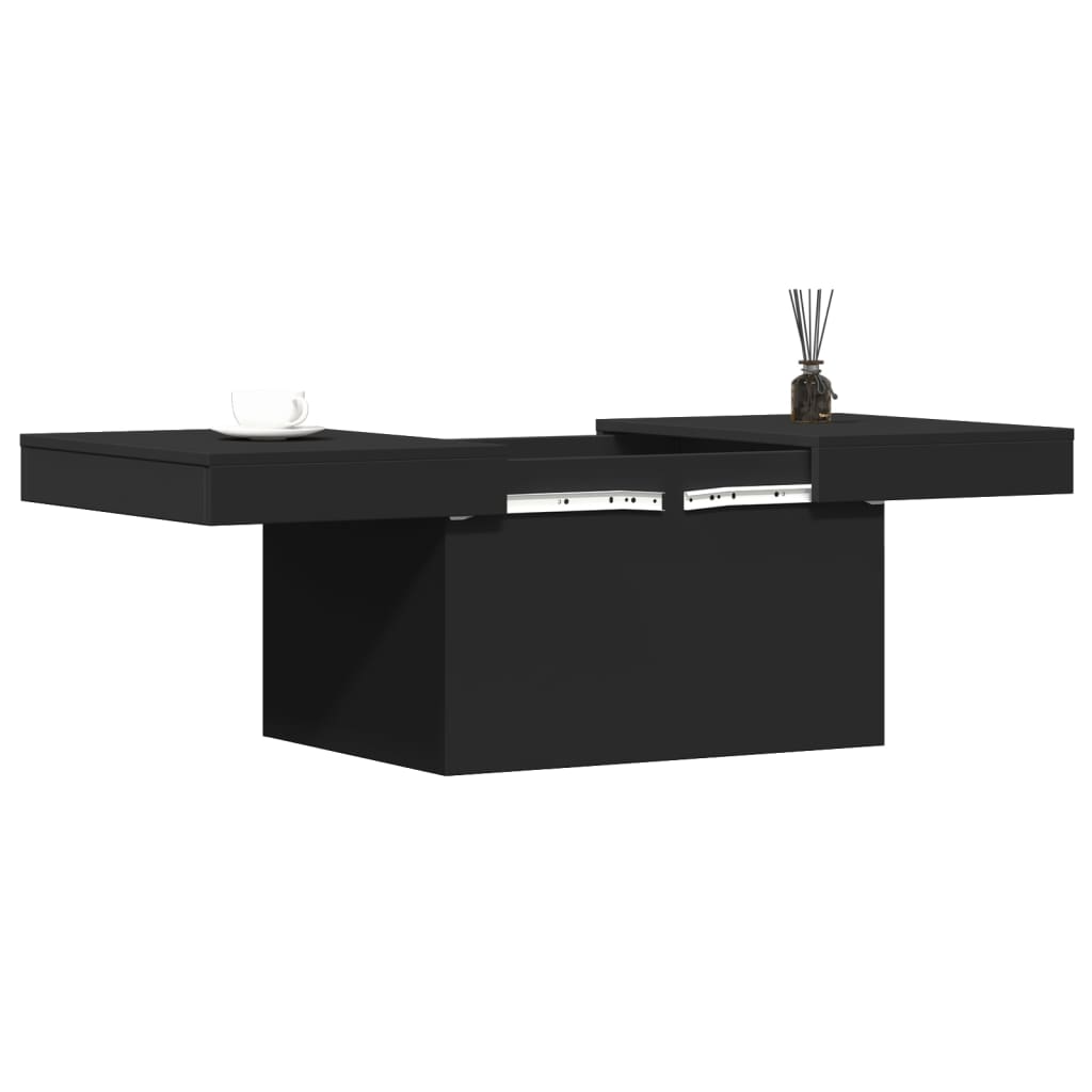 vidaXL Coffee Table | Black | Engineered wood | Medium | Coffee Table
