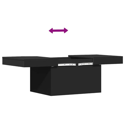 vidaXL Coffee Table Black 80x55x40 cm Engineered Wood