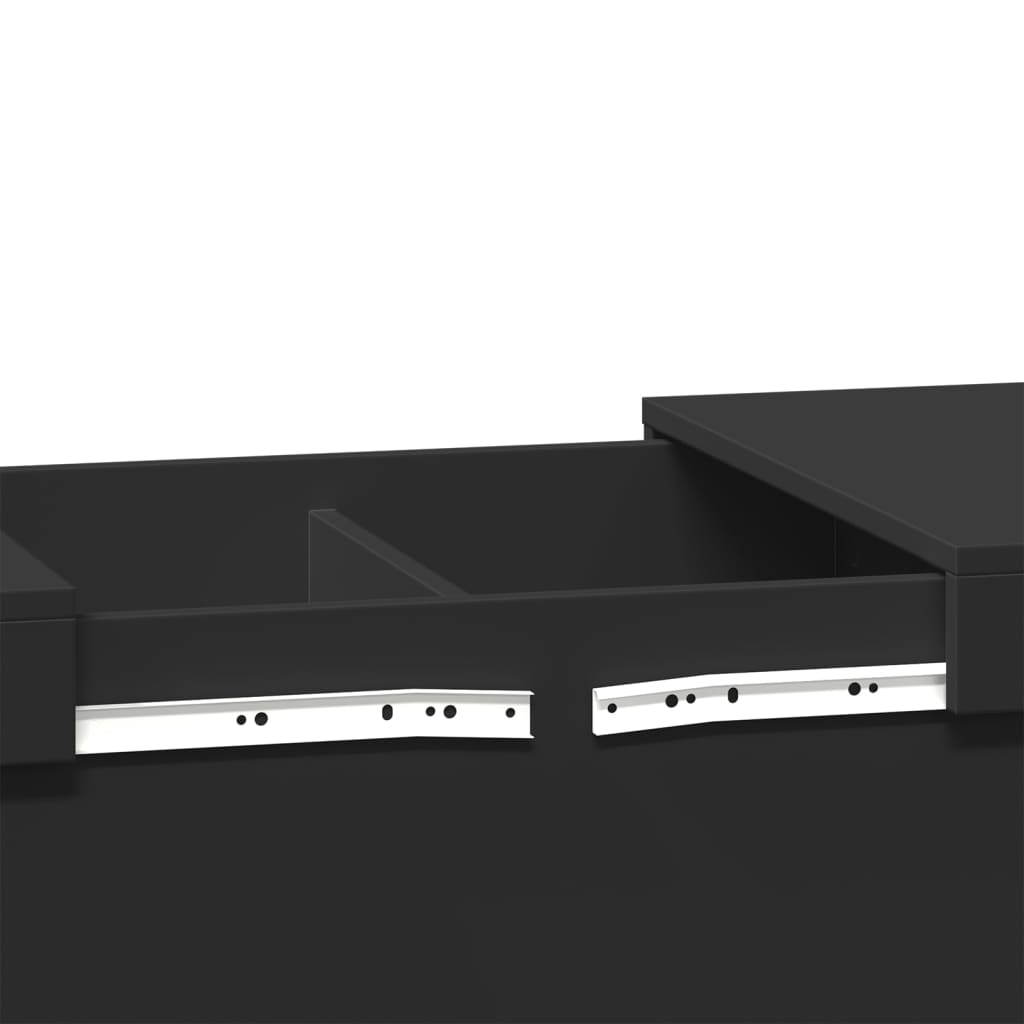 vidaXL Coffee Table | Black | Engineered wood | Medium | Coffee Table
