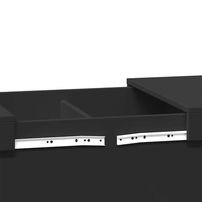 vidaXL Coffee Table Black 80x55x40 cm Engineered Wood