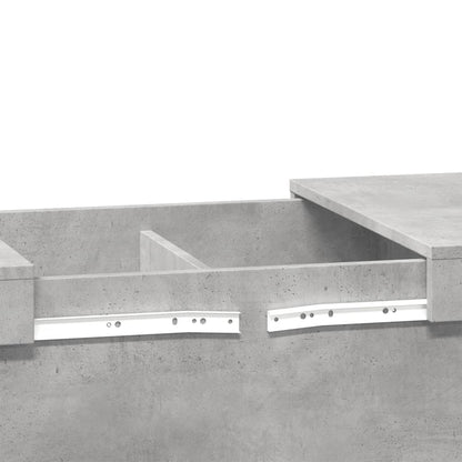 vidaXL Coffee Table Concrete Grey 80x55x40 cm Engineered Wood