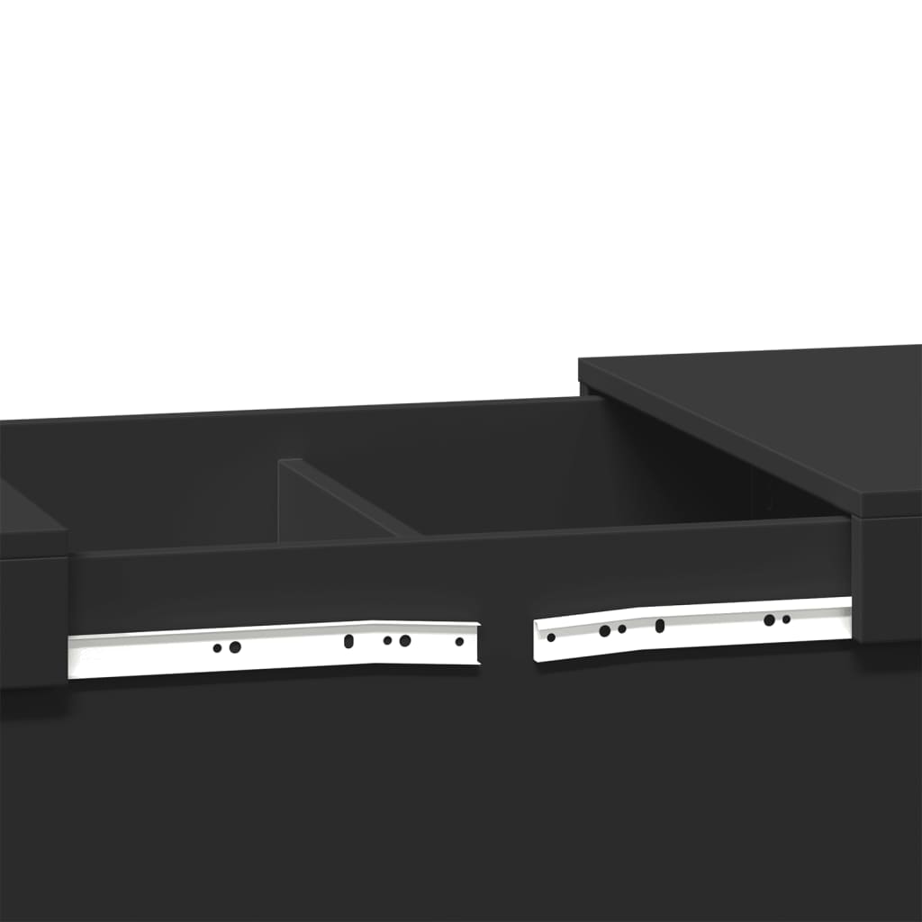 vidaXL Coffee Table | Black | Engineered Wood | Medium | Coffee Table