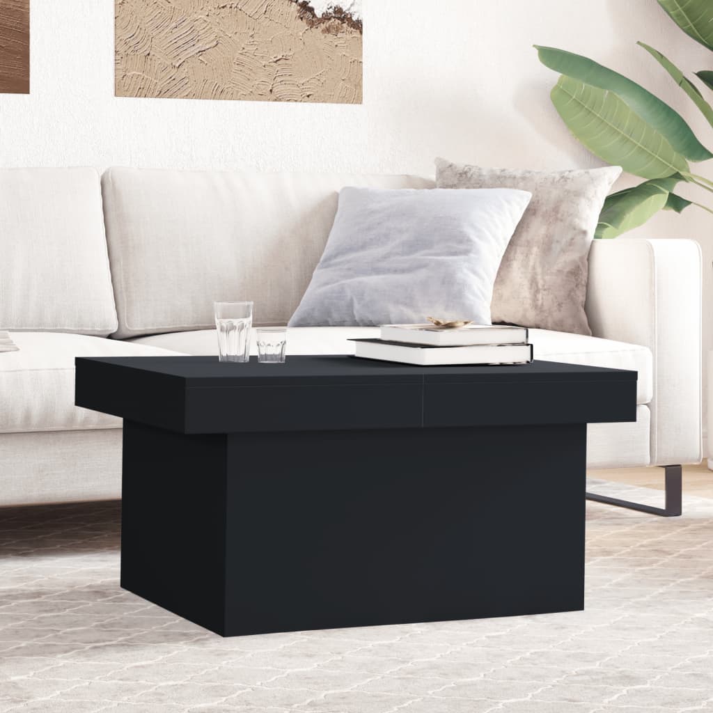 vidaXL Coffee Table | Black | Engineered Wood | Medium | Coffee Table