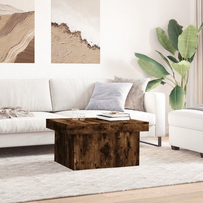 vidaXL Coffee Table Smoked Oak 100x55x40 cm Engineered Wood