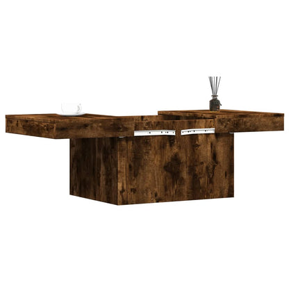 vidaXL Coffee Table Smoked Oak 100x55x40 cm Engineered Wood