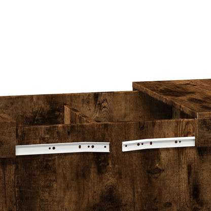 vidaXL Coffee Table Smoked Oak 100x55x40 cm Engineered Wood