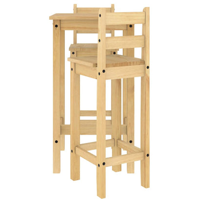 vidaXL 3 Piece Bar Set Solid Wood Pine