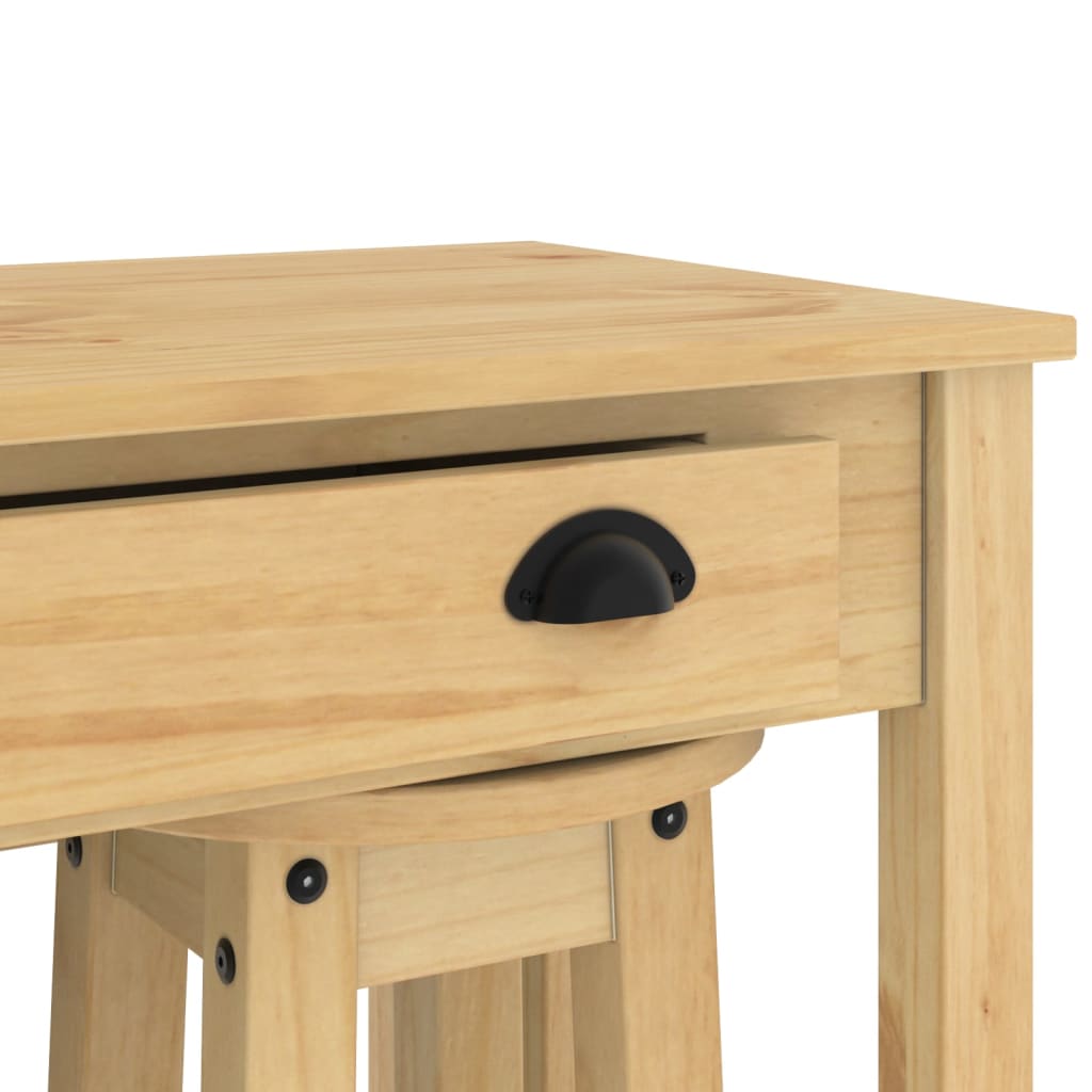 vidaXL 3 Piece Bar Set Solid Wood Pine