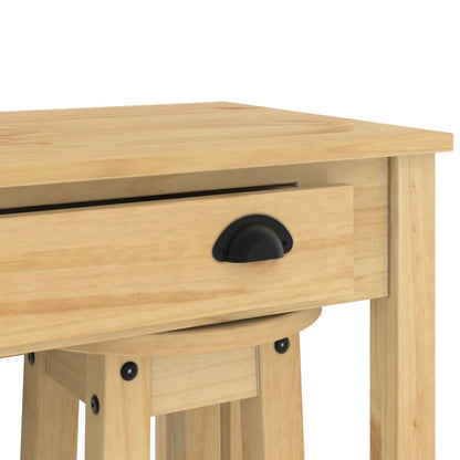 vidaXL 3 Piece Bar Set Solid Wood Pine